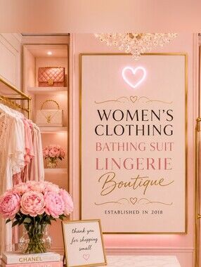 Women's clothing, Bathing suit & Purse Boutique.
